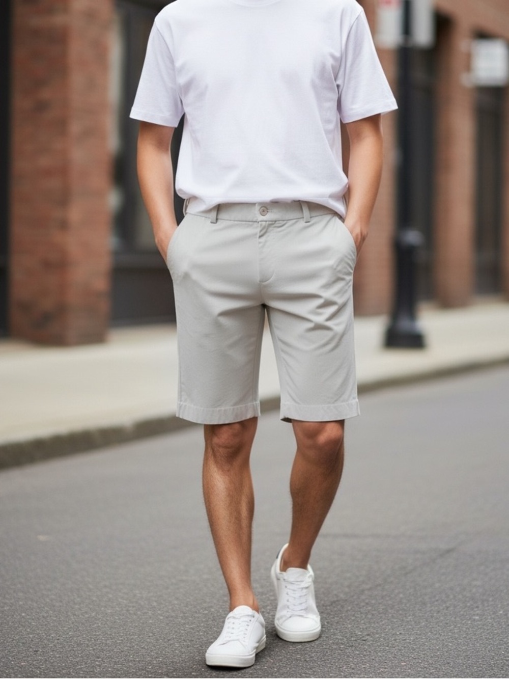 Peter Millar Crown Crafted Men’s Gray Performance Golf Shorts